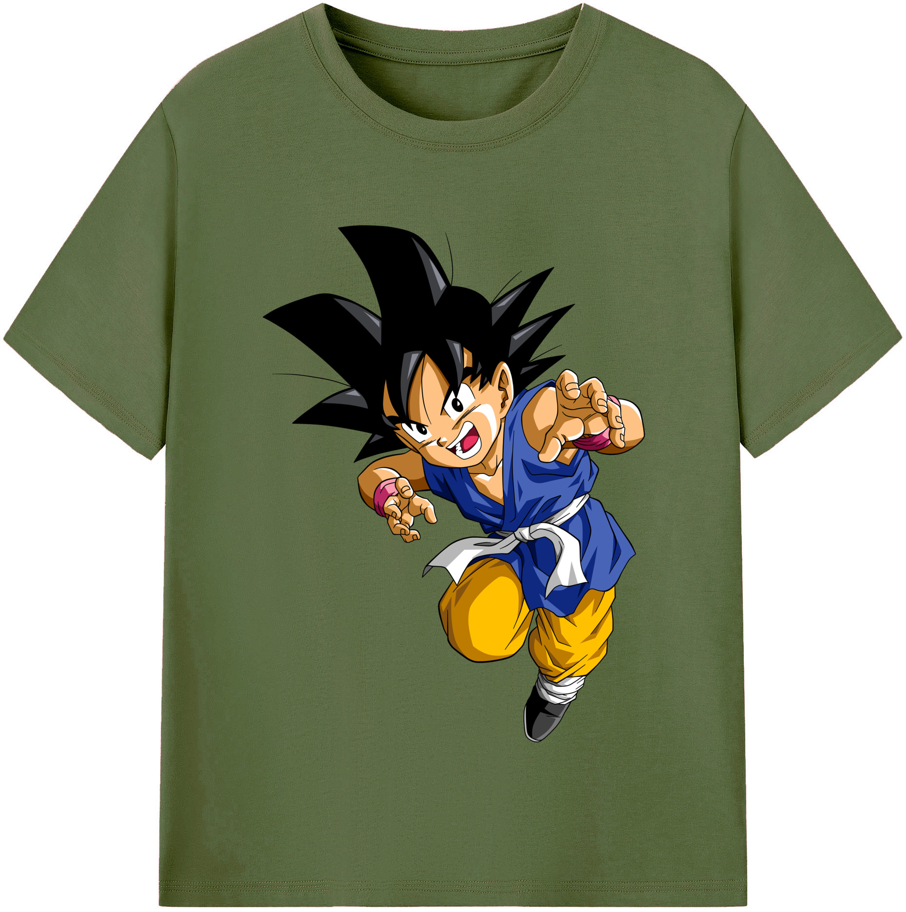 （画像用） ドラゴンボール 孫悟空（そん ごくう）Son Goku カカロット DRAGON BALL Kakarotto 綿100％半袖Tシャツ（フロントプリント）